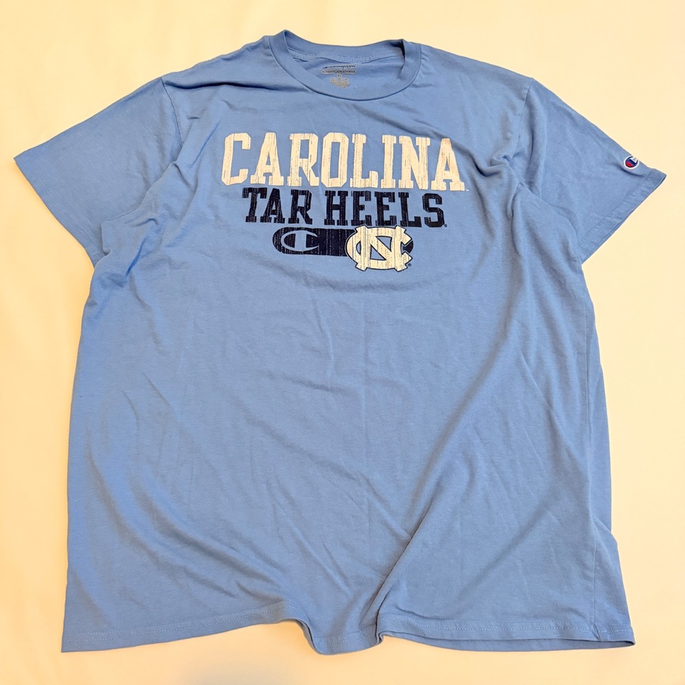 Champion T-Shirt Mens XL Blue UNC North Carolina Tar Heels Graphic Tee